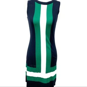 Banana Republic, Blue / Green / White Knit Dress
